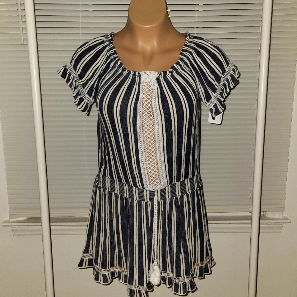Ocean Drive Stripped Tunic